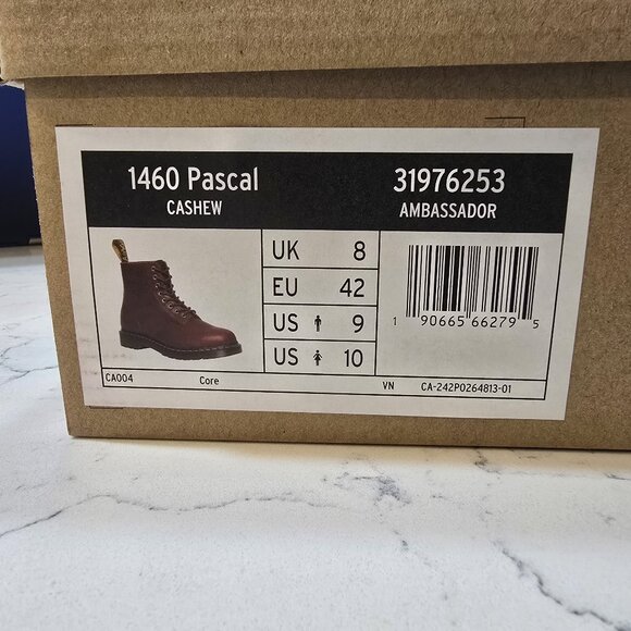 Dr. Martens 1460 Pascal Boot - Cashew Ambassador 31976253 Mens Size 9 NEW - Picture 8 of 8
